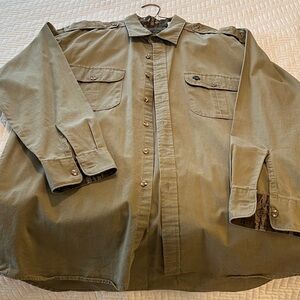 Mossy Oak Men's Khaki Hunting Shirt